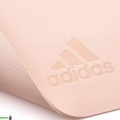 Коврик для йоги Adidas Premium Yoga Mat бежевый Уни 176 х 61 х 0,5 см