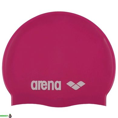 Шапка для плавания Arena CLASSIC SILICONE JR фуксия Дит OSFM