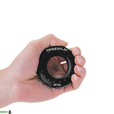 Эспандер кистевой силиконовый PowerPlay PP-4338 Hand Grip Hard 30 кг. Черный