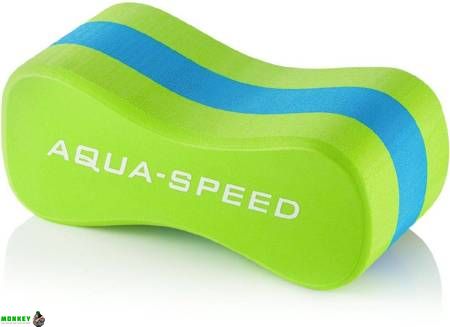 Колобашка для плавання Aqua Speed ​​JUNIOR 3 LAYESR PULLBUOY 7308 зелений, блакитний Уні 20x8х10см