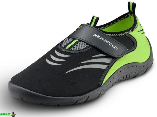 Аквашузи Aqua Speed ​​AQUA SHOE MODEL 27A 7596 чорний, сірий, флуор Уні 36