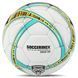 М'яч футбольний професійний SOCCERMAX FB-5049 Білий-салатовий №5 PU