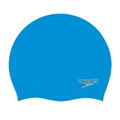 Шапка для плавания Speedo MOULDED SILC CAP AU синий Уни OSFM