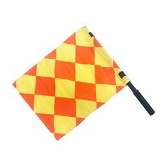 Набор флагов линейного арбитра Meta Linesman Flag official Swivel - Diamond желтый, оранжевый, ч