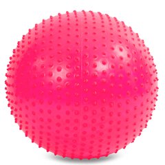 Мяч для фитнеса (фитбол) массажный 55см Zelart FI-1986-55 (PVC, 900г, цвета в ассор,ABS технолог)