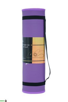 Килимок спортивний Cornix NBR 183 x 61 x 1 cм для йоги та фітнесу XR-0093 Purple/Purple