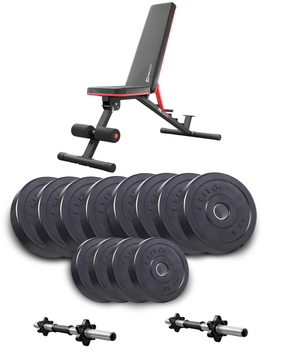 Набор Elitum Titan гантели 2х26кг с скамьей Hop-Sport HS-2050 HB
