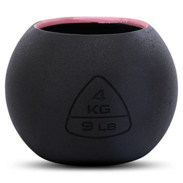 Гіря-дзвін чавунна пофарбована BALL BELL LiveUp LP8047-9LB вага 4кг чорний