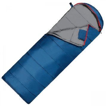 Спальный мешок (спальник) одеяло SportVida SV-CC0070 -3 ...+21&deg;C R Blue/Grey