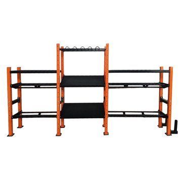 Стеллаж модульный для инвентаря кроссфит Zelart TA-0922 STORAGE RACK (металл, р-р 374*138*35см)4ящ