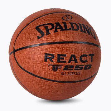 Мяч баскетбольный Spalding React TF-250 FIBA ​​оранжевый Уни 6