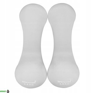 Гантелі вінілові Springos 2 x 2.5 кг FA1041