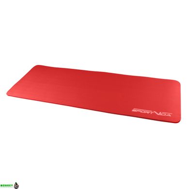 Коврик (мат) для йоги и фитнеса SportVida NBR 1.5 см SV-HK0073 Red