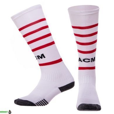 Гетри футбольні дитячі клубні AC MILAN HOME 2022 SPOINT ETM2205-ACM2 розмір 32-39 білий-червоний