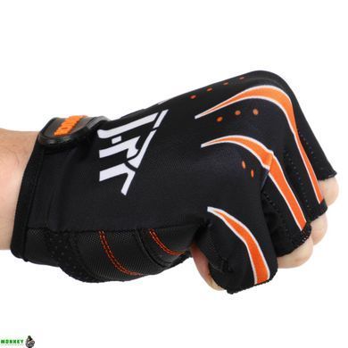 Перчатки для фитнеса и тренировок HARD TOUCH FG-005 M черный-оранжевый