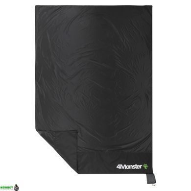 Ковдра для пікніка (кишенькова) ULTRA-COMPACT POCKET BLANKET 4Monster T-PBL-160 (Нейлон, водонепроникне покриття, PL чохол, р-р 110х160см (M), чорний)
