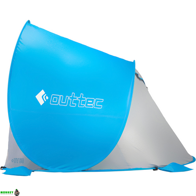 Саморозкладний намет-тент Outtec із блискавкою блакитний