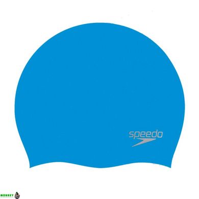 Шапка для плавания Speedo MOULDED SILC CAP AU синий Уни OSFM