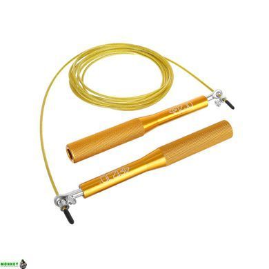 Скакалка швидкісна для кросфіту 4FIZJO Speed Rope Gold (P-5907222931158)