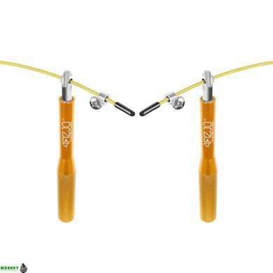 Скакалка швидкісна для кросфіту 4FIZJO Speed Rope Gold (P-5907222931158)