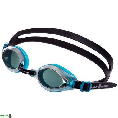 Окуляри для плавання дитячі MadWave AQUA MIRROR M041504 Блакитний (полікарбонат, силікон, дзеркальні,)