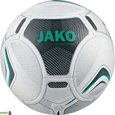 Мяч футбольный Jako Training ball Prestige белый, черный, зеленый Уни 5