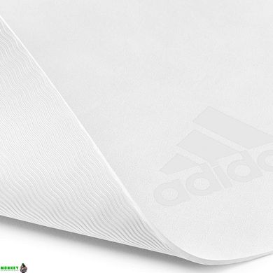 Килимок для йоги Adidas Premium Yoga Mat білий Уні 176 х 61 х 0,5 см