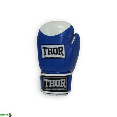 Рукавички боксерські THOR COMPETITION 14oz / шкіра / синьо-білі