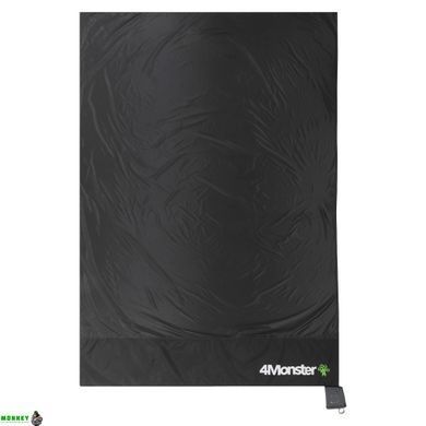Ковдра для пікніка (кишенькова) ULTRA-COMPACT POCKET BLANKET 4Monster T-PBL-160 (Нейлон, водонепроникне покриття, PL чохол, р-р 110х160см (M), чорний)