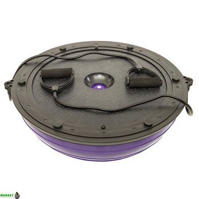 Полусфера для фитнеса с эспандерами BOSU Zelart BS-1524 Синий