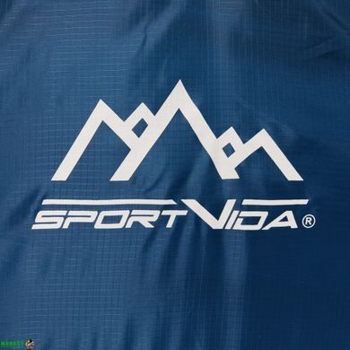 Спальный мешок (спальник) одеяло SportVida SV-CC0070 -3 ...+21&deg;C R Blue/Grey