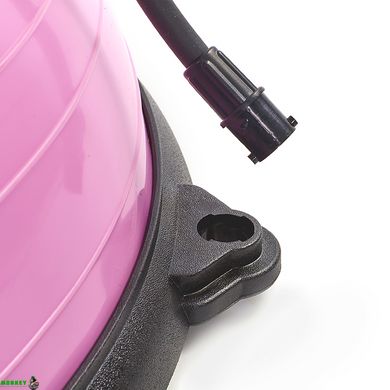 Півсфера для фітнесу з еспандерами BOSU Zelart BS-1524 кольори в асортименті