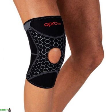 Наколенник спортивный OPROtec Knee Support with Open Patella M Black (TEC5729-MD)