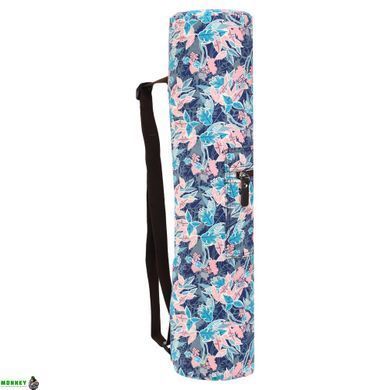 Сумка для йога килимка KINDFOLK Yoga bag SP-Sport FI-8365-2 рожевий-блакитний