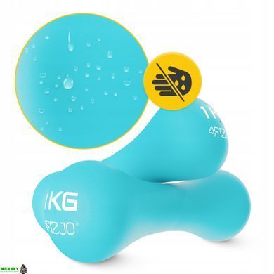 Гантели виниловые 4FIZJO 2 x 1 кг 4FJ0190