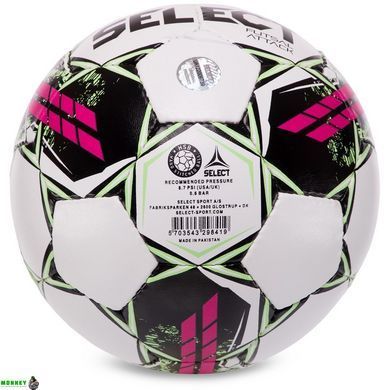Мяч для футзала SELECT FUTSAL ATTACK V22 №4 белый-розовый