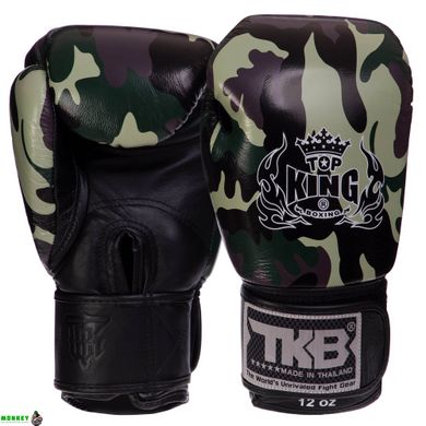 Перчатки боксерские кожаные TOP KING Empower Camouflage TKBGEM-03 8-18 унций цвета в ассортименте