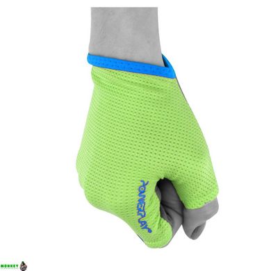 Перчатки для фітнесу і важкого атлетики PowerPlay 418 C жіночі зелені XS