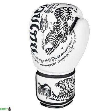 Боксерські рукавиці Phantom Muay Thai White 10 унцій (бинти в подарунок)