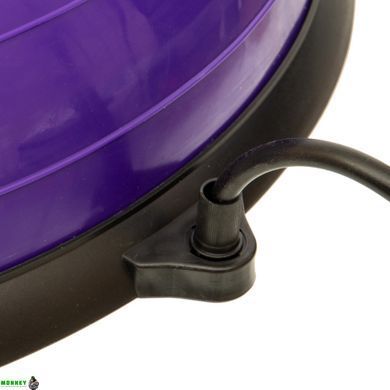 Полусфера для фитнеса с эспандерами BOSU Zelart BS-1524 Синий