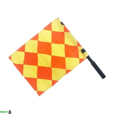 Набор флагов линейного арбитра Meta Linesman Flag official Swivel - Diamond желтый, оранжевый, ч