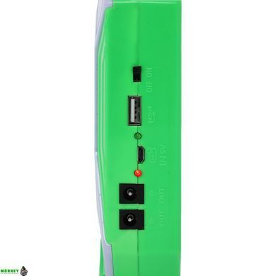 Ліхтар-прожектор переносний X-BALOG JA-2002 (пластик, OSL, COB, SMD, USB-вхід, на батарейках, р-р 20,5х21см) упакований у 2коробки