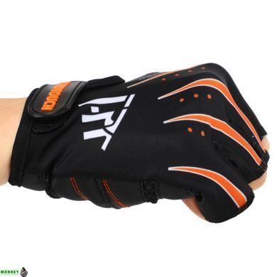 Перчатки для фитнеса и тренировок HARD TOUCH FG-005 M черный-оранжевый