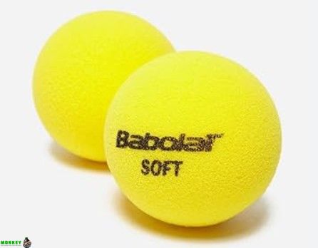 Мяч для тенниса Babolat soft foam поролоновые стандартного размера поштучно.