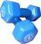 Гантелі для фітнесу і аеробіки обгумовані Power System 4 kg PS-4027 Blue (1 шт.)