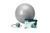 Мяч для фитнеса PowerPlay 4003 65см Light-grey + насос