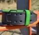 Пояс для тяжелой атлетики MadMax MFB-302 Quick Release Belt кожаный Black/Green L