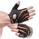 Перчатки для фитнеса и тренировок HARD TOUCH FG-005 S-XL черный-оранжевый