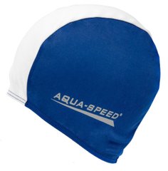 Шапка для плавання Aqua Speed ​​POLYESTER CAP 5764 синій, білий Уні OSFM