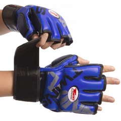 Перчатки для смешанных единоборств MMA кожаные TWN TW-001 M-XL цвета в ассортименте